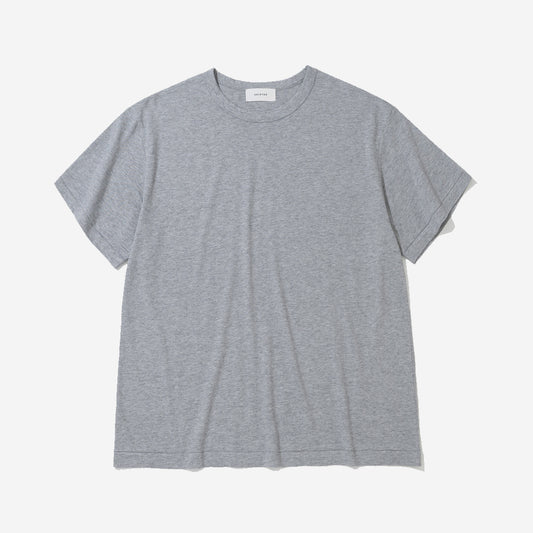 Blended Cotton Wool T-Shirt - Medium Grey