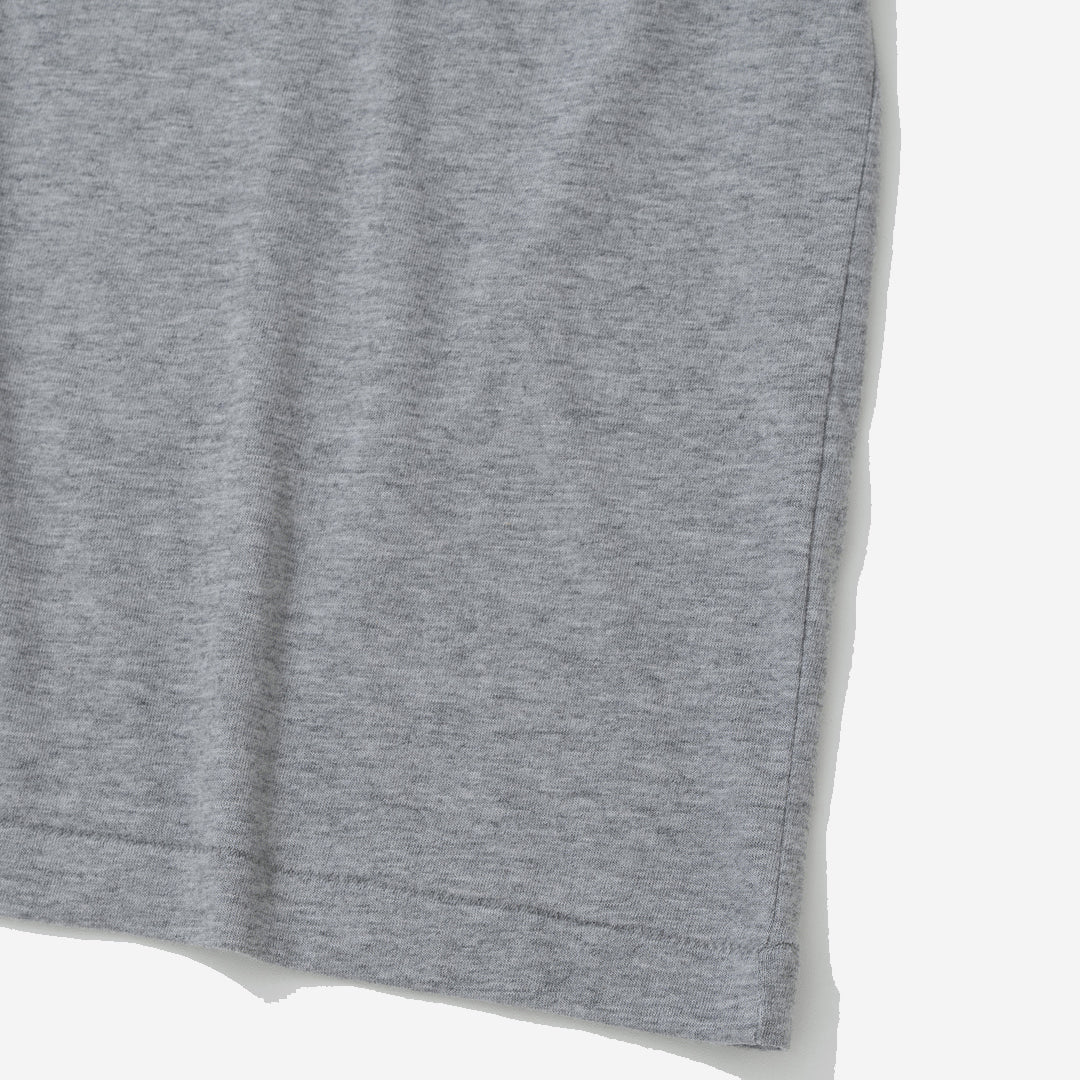 Blended Cotton Wool T-Shirt - Medium Grey