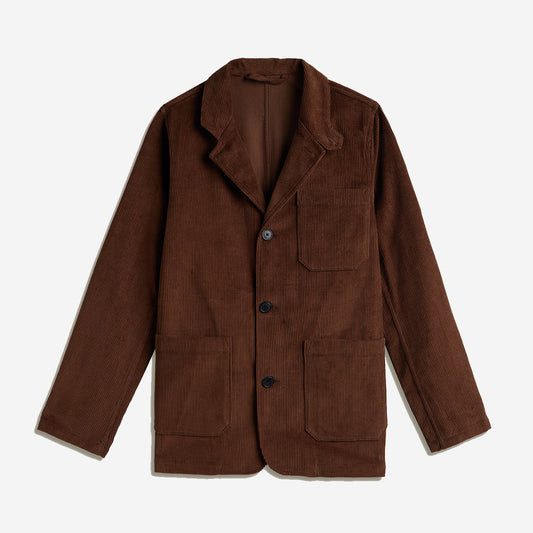 Working Corduroy Work Blazer - Brown
