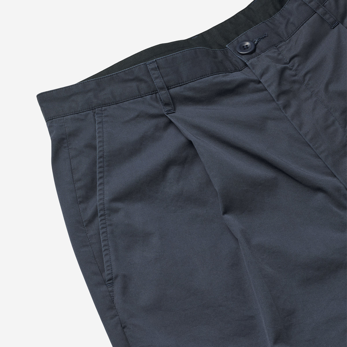Writer Twill Relaxed Pleated Pants - Navy