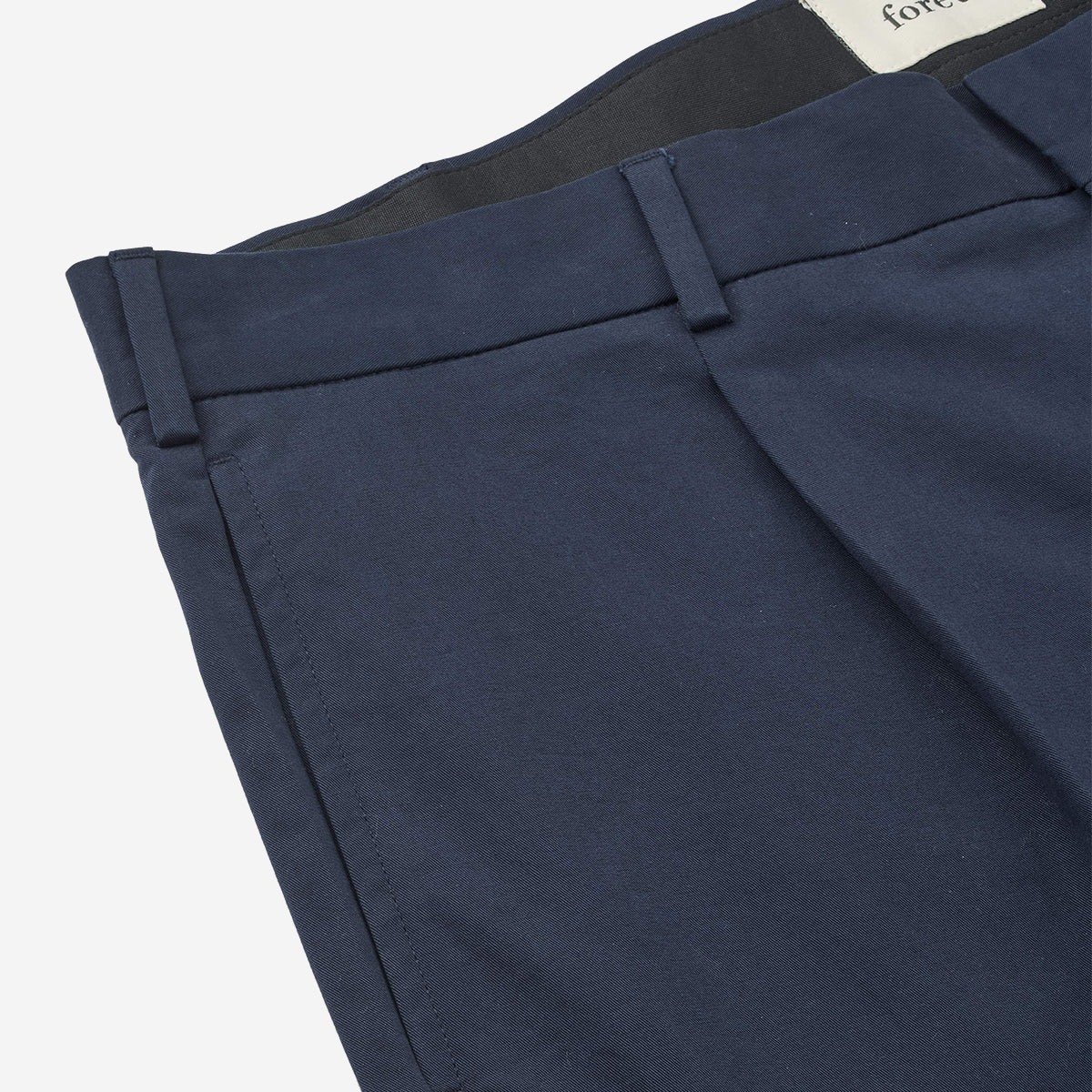 Writer Twill Pleat Shorts - Navy