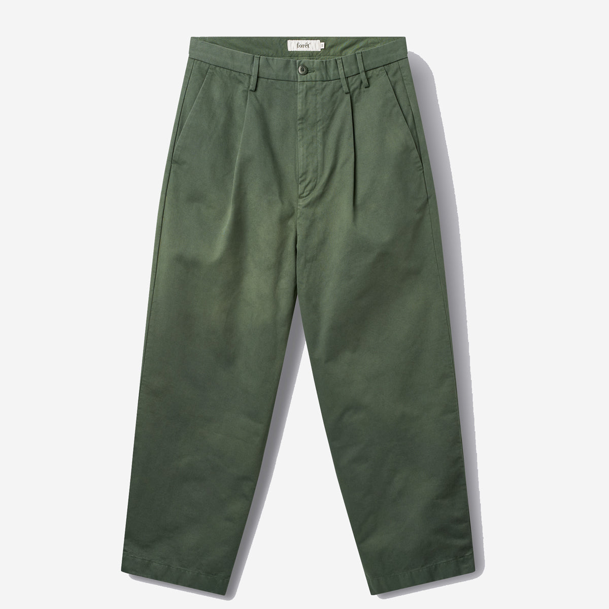 Writer Relaxed Pleated Pants - Thyme Green