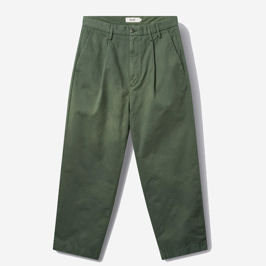 Writer Relaxed Pleated Pants - Thyme Green