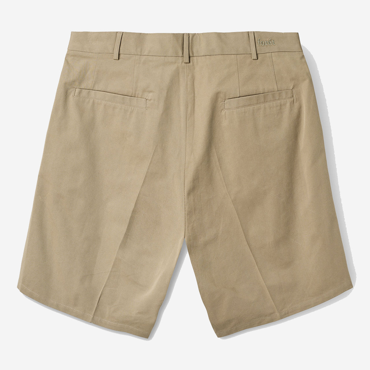 Writer Twill Pleat Shorts - Khaki