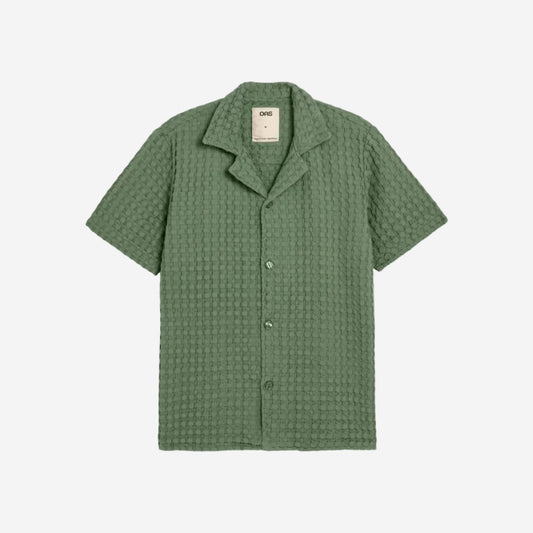 Waffle Cuba Vacation Shirt - Green