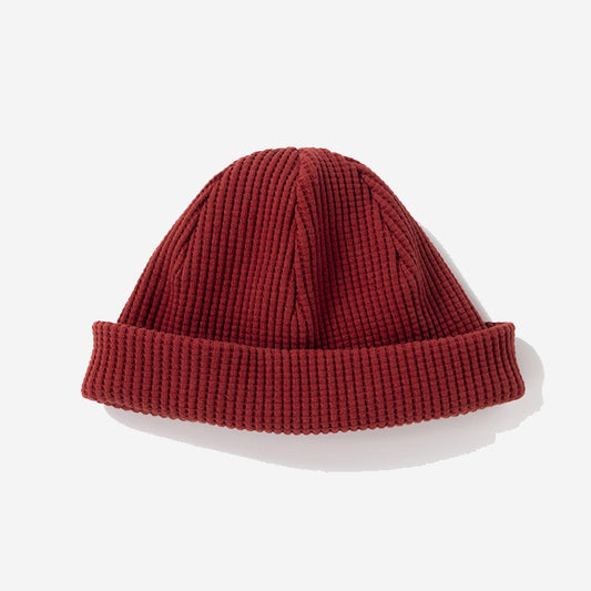 Big Waffle Knit Beanie - Ketchup