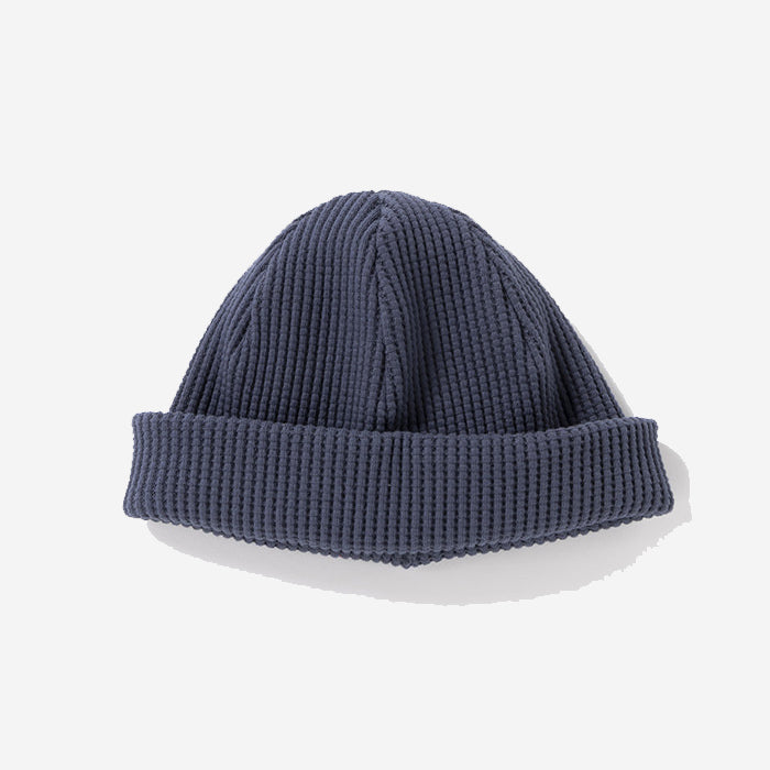 Big Waffle Knit Beanie - Retro Navy
