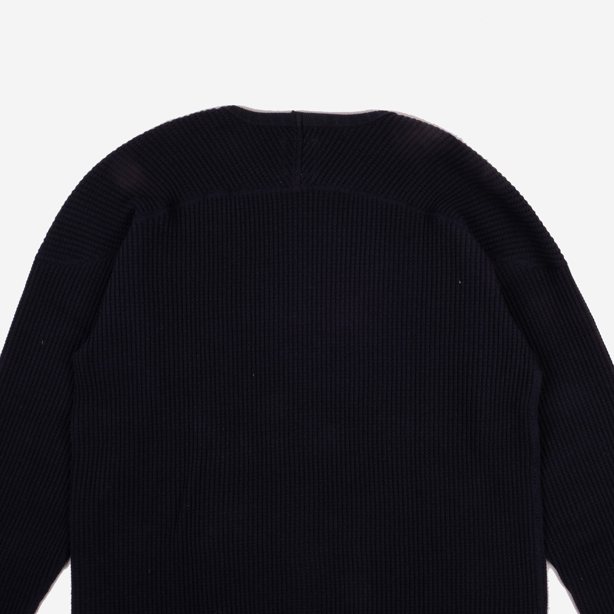 10 YEAR - Waffle Knit Under Crew - Dark Navy