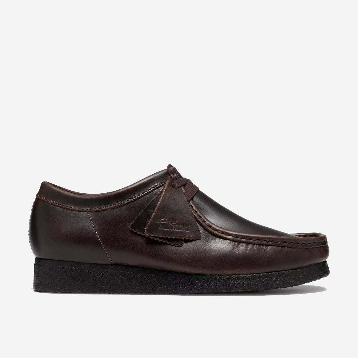 Wallabee Leather Derby Shoes - Dark Brown