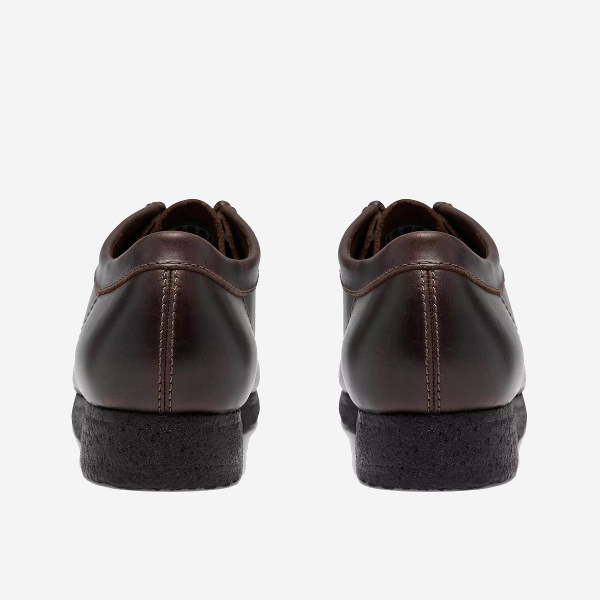 Wallabee Leather Derby Shoes - Dark Brown