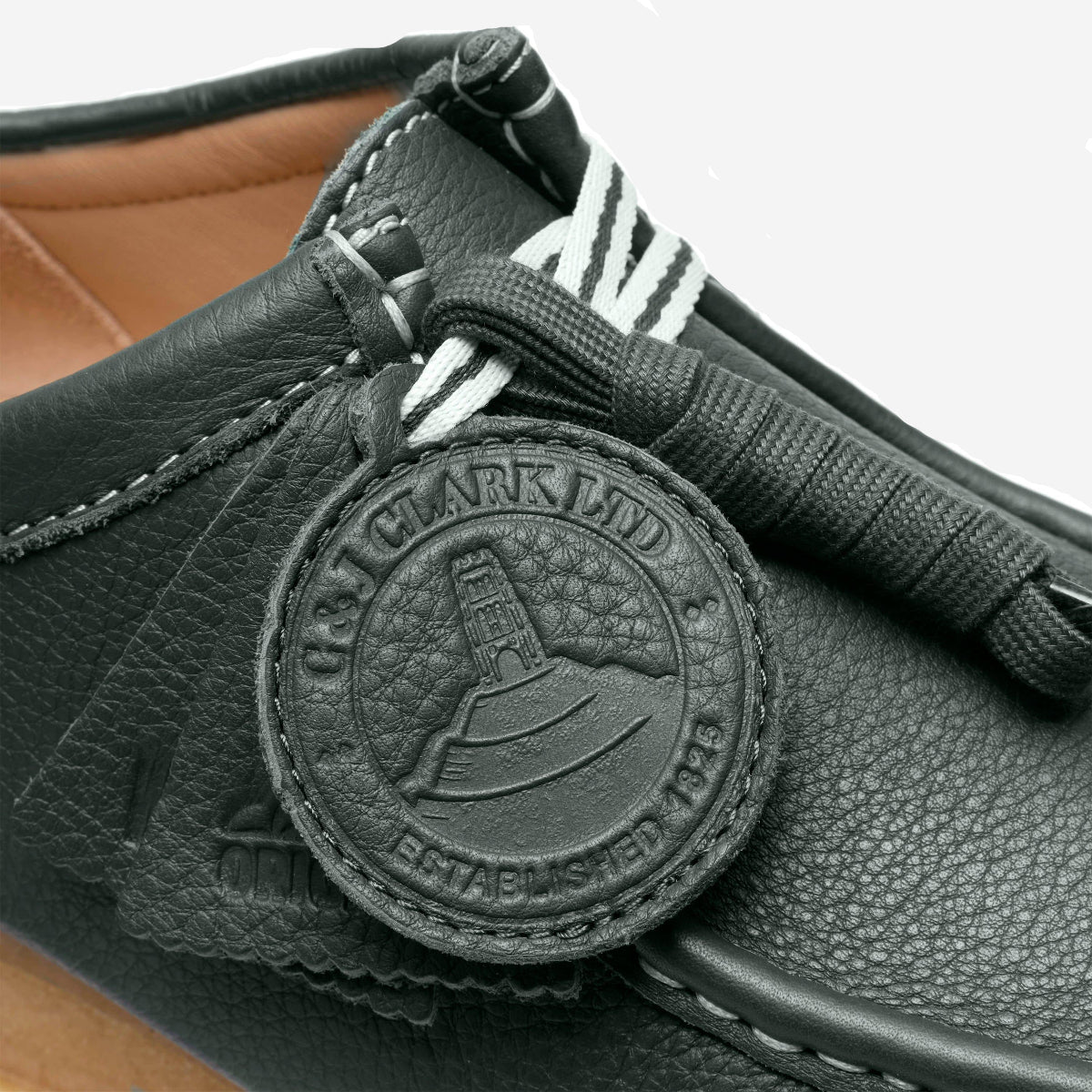 Wallabee RB Leather Derby Shoes - Dark Green