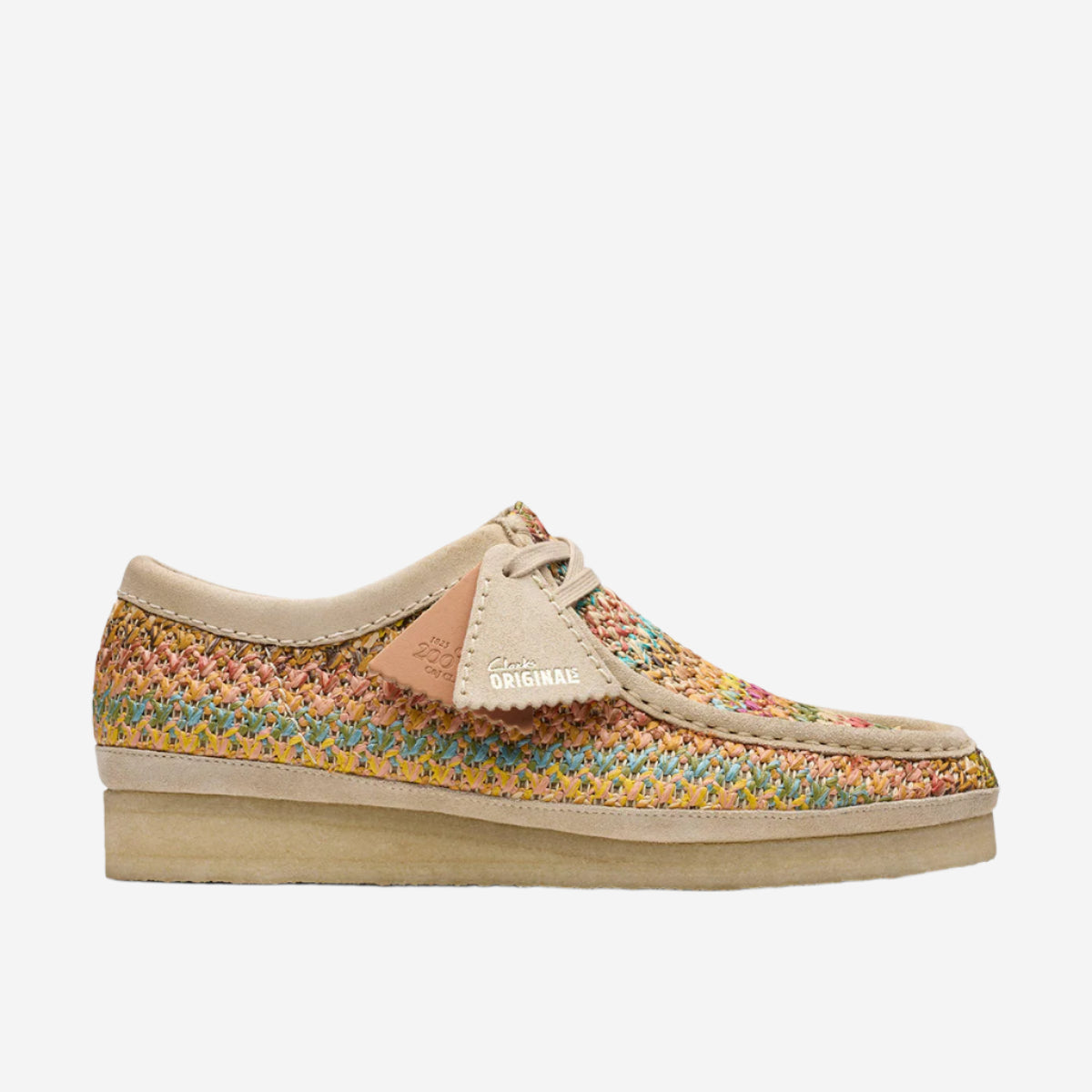 Wallabee Textile Derby Shoes - Multi Raffia