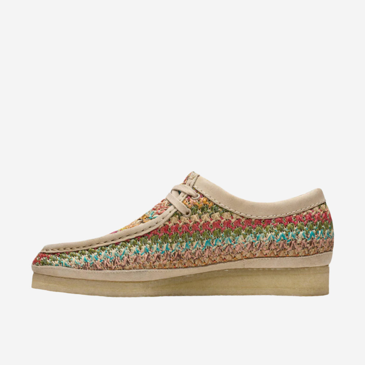 Wallabee Textile Derby Shoes - Multi Raffia