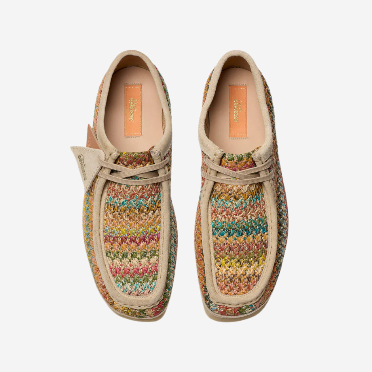 Wallabee Textile Derby Shoes - Multi Raffia