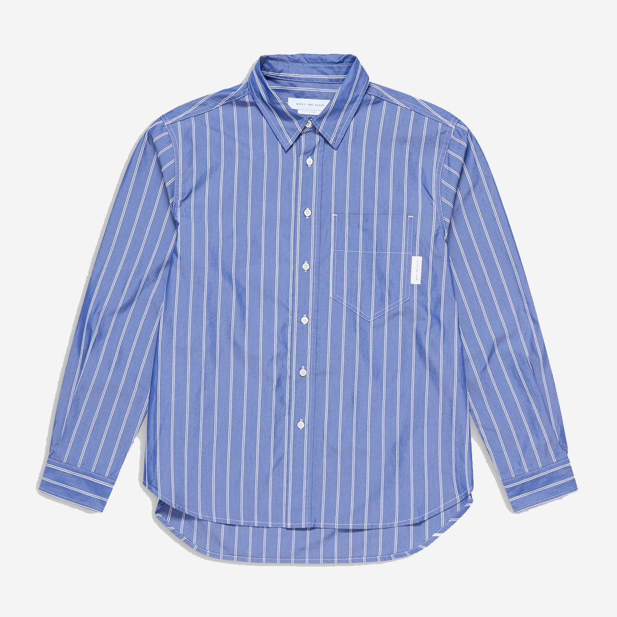 Washed CRP Vintage Shirt - Mid Blue Stripe