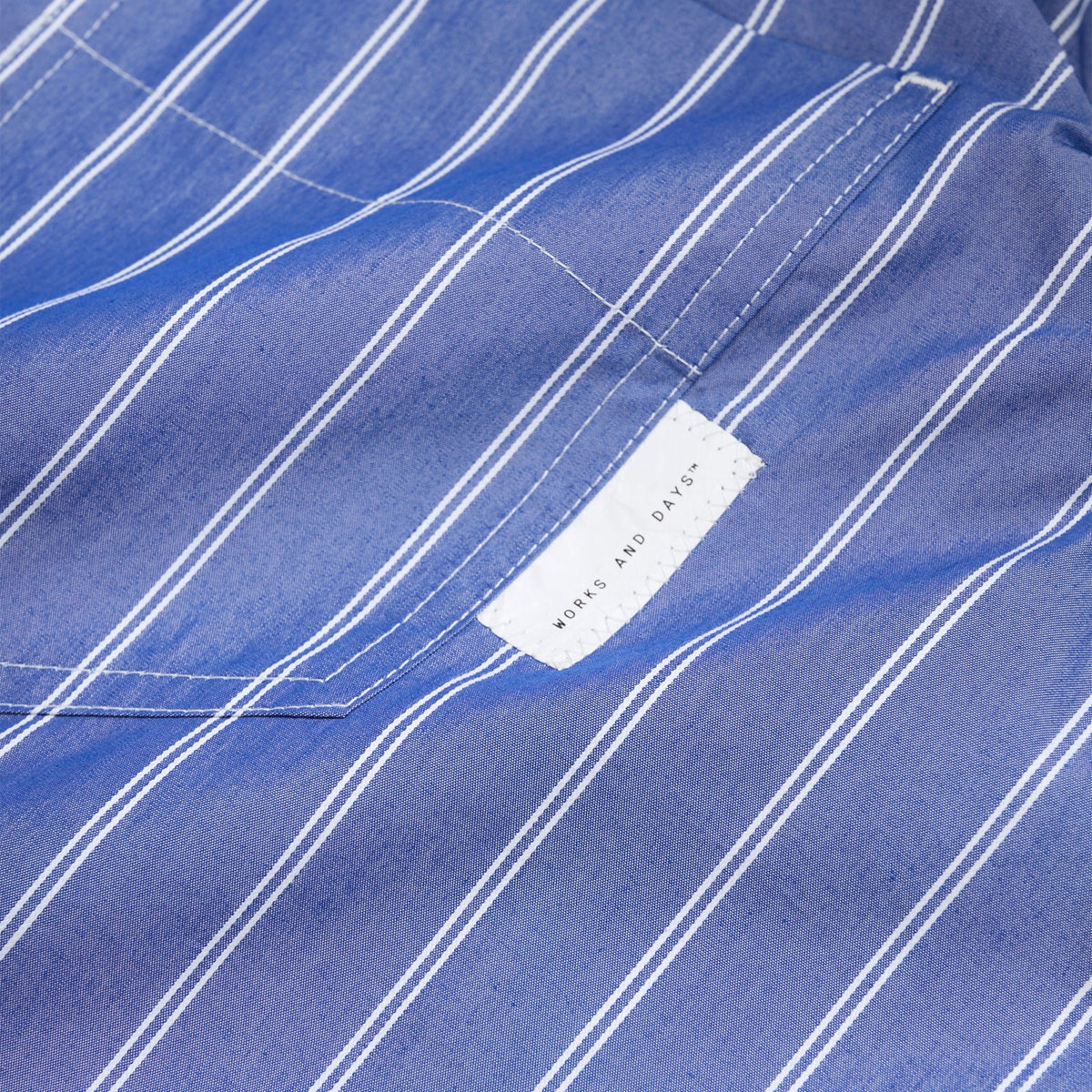 Washed CRP Vintage Shirt - Mid Blue Stripe