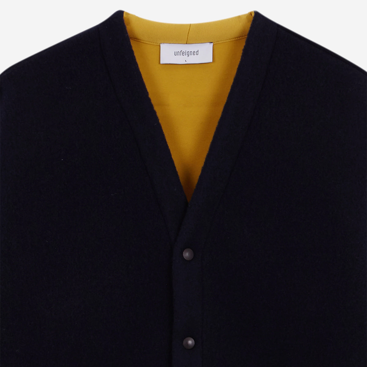 Winter Wool Cardigan - Navy
