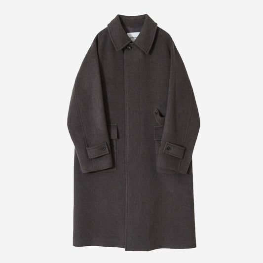 Winterport Wool Balmacaan Coat - Spain Olive