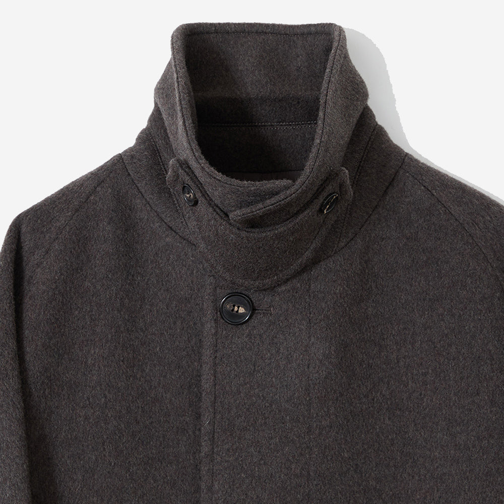 Winterport Wool Balmacaan Coat - Spain Olive