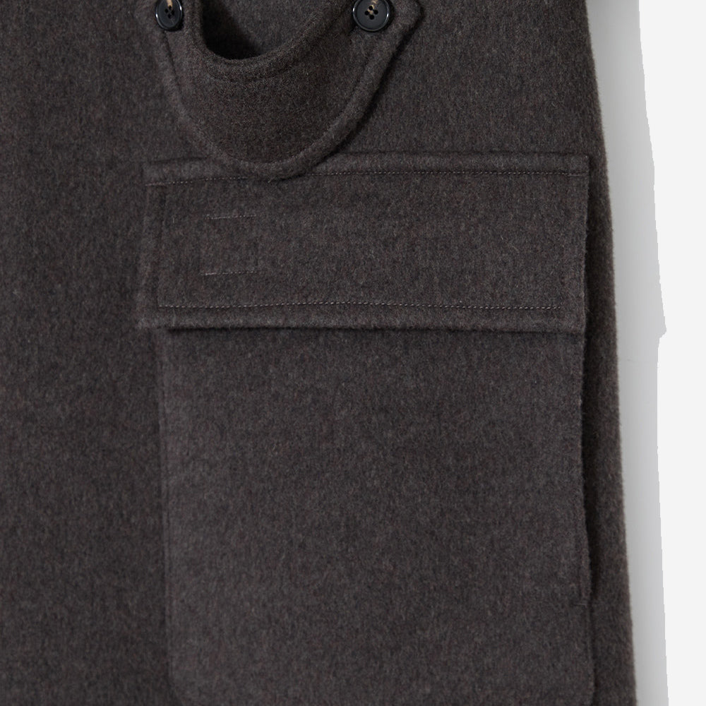 Winterport Wool Balmacaan Coat - Spain Olive