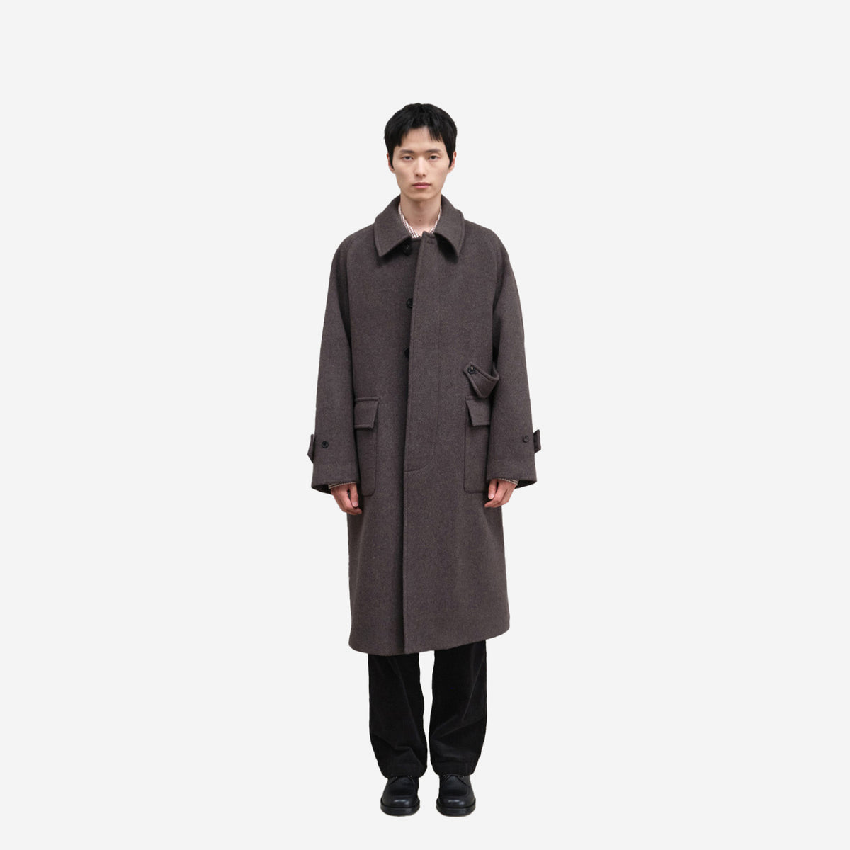 Winterport Wool Balmacaan Coat - Spain Olive