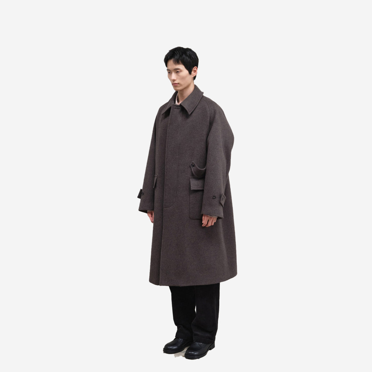 Winterport Wool Balmacaan Coat - Spain Olive