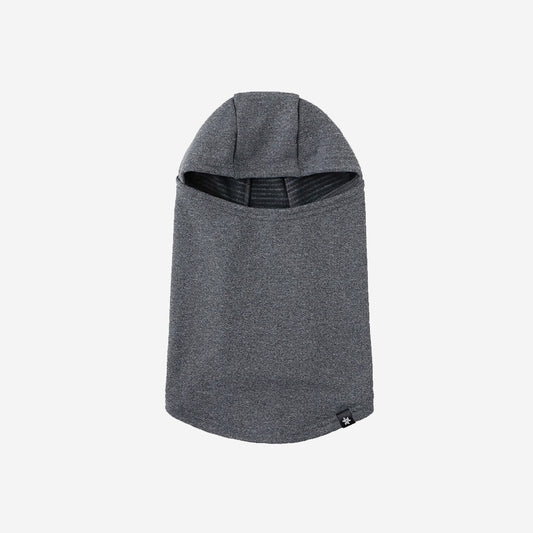 Wool Grid Balaclava - Mix Grey