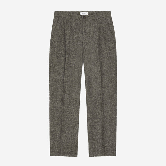 Wool Melange Slack Pants - Caribou