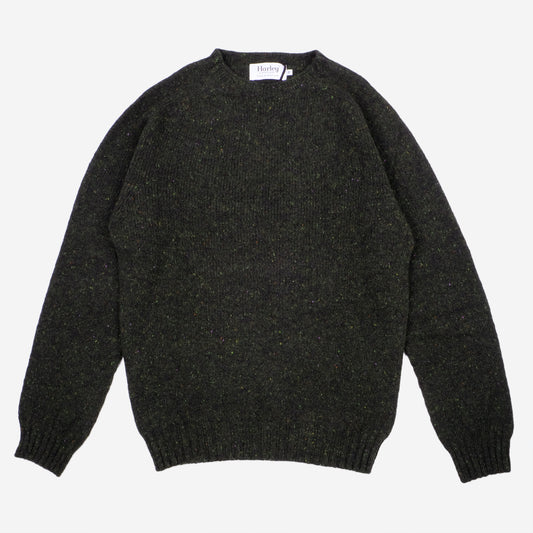 Wool Nep Twist Crew Sweater - Harris