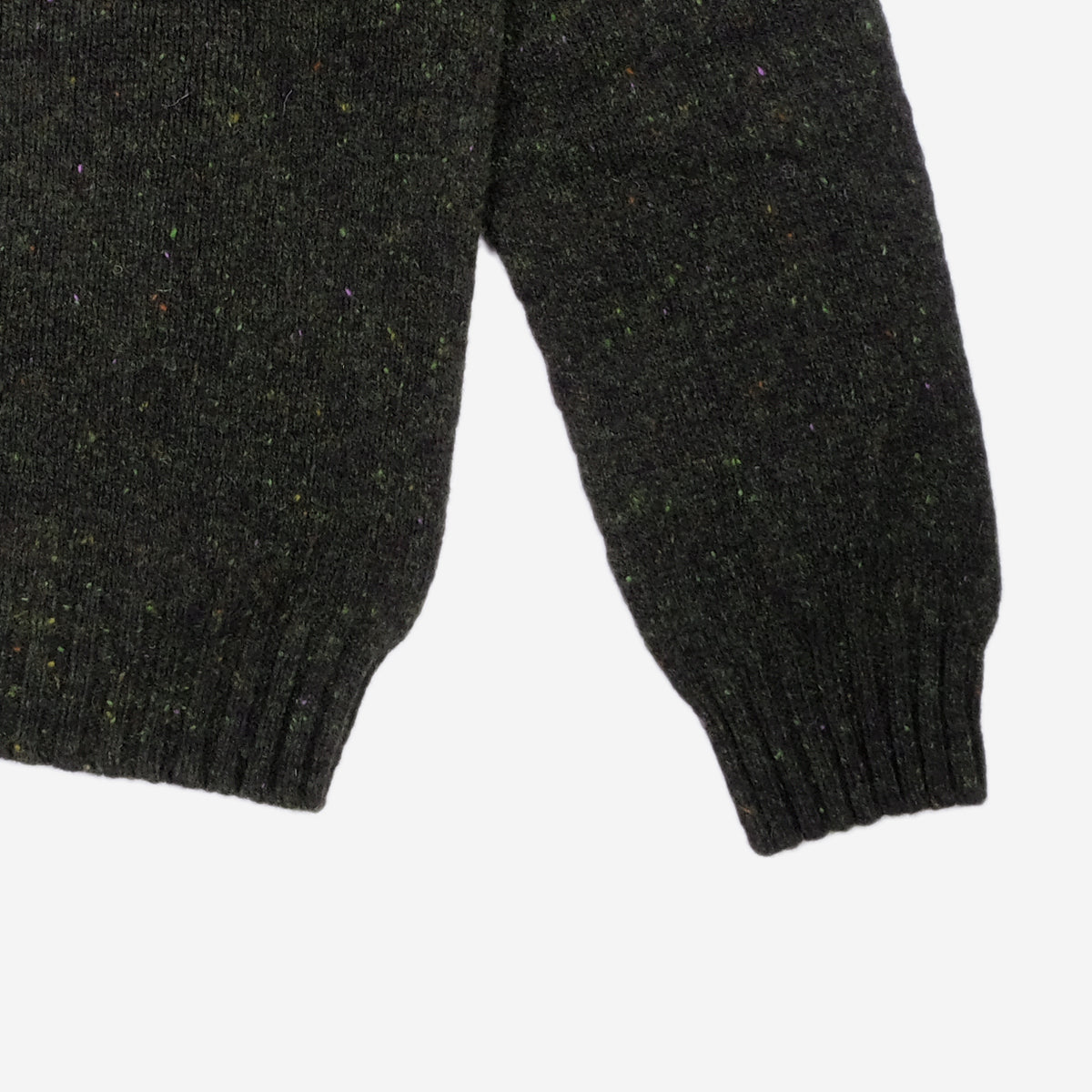 Wool Nep Twist Crew Sweater - Harris