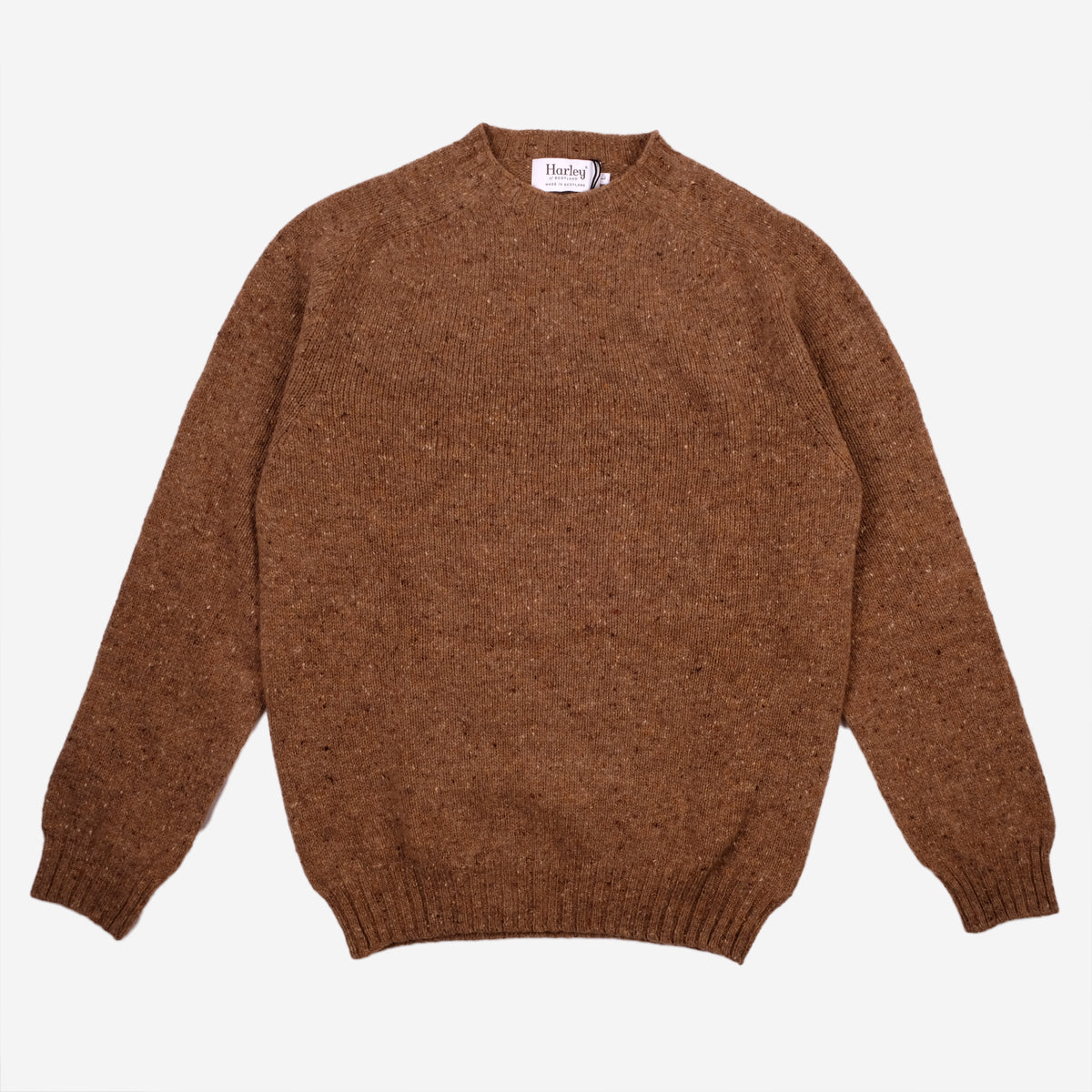 Wool Nep Twist Crew Sweater - Knoydart