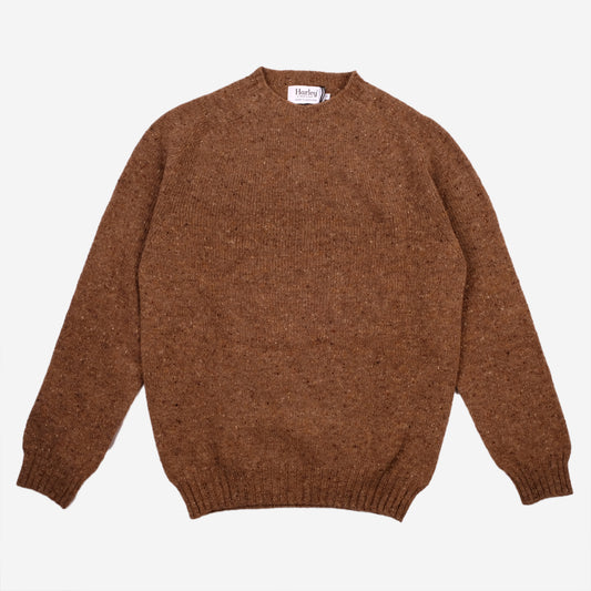 Wool Nep Twist Crew Sweater - Knoydart