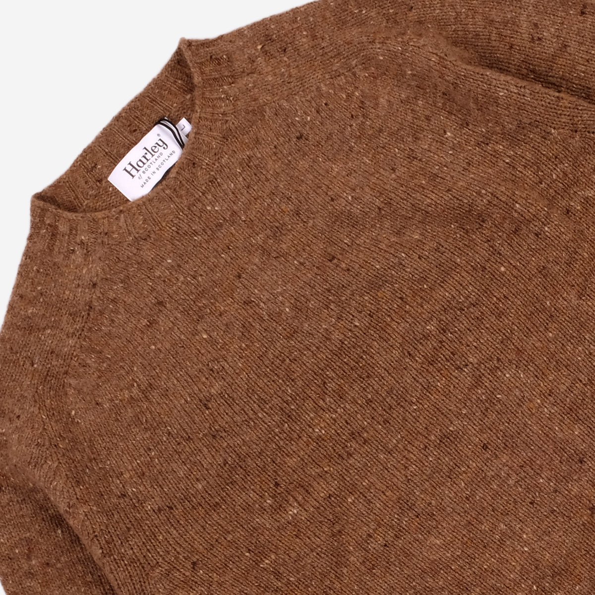 Wool Nep Twist Crew Sweater - Knoydart