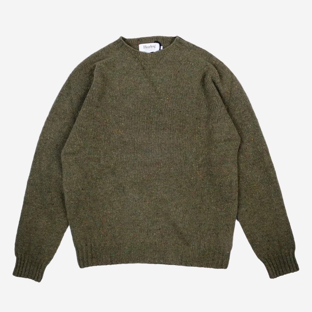 Wool Nep Twist Crew Sweater - Raasay