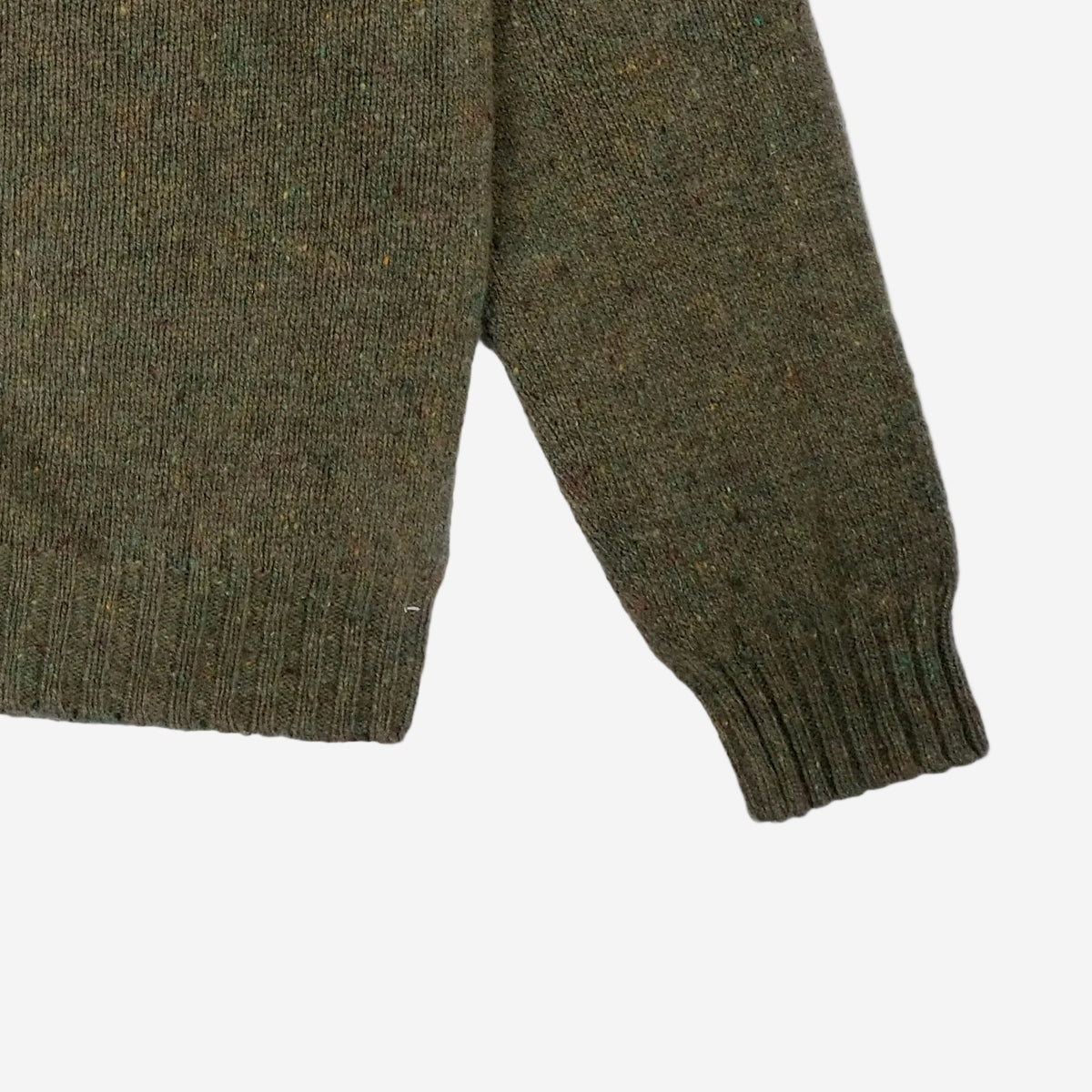 Wool Nep Twist Crew Sweater - Raasay