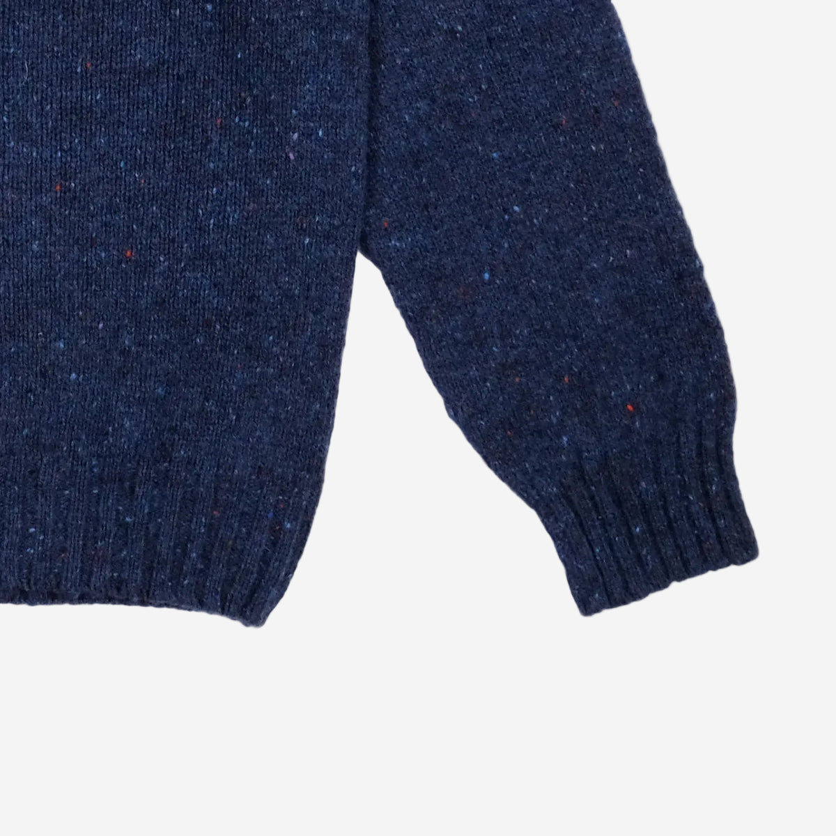 Wool Nep Twist Crew Sweater - Soay
