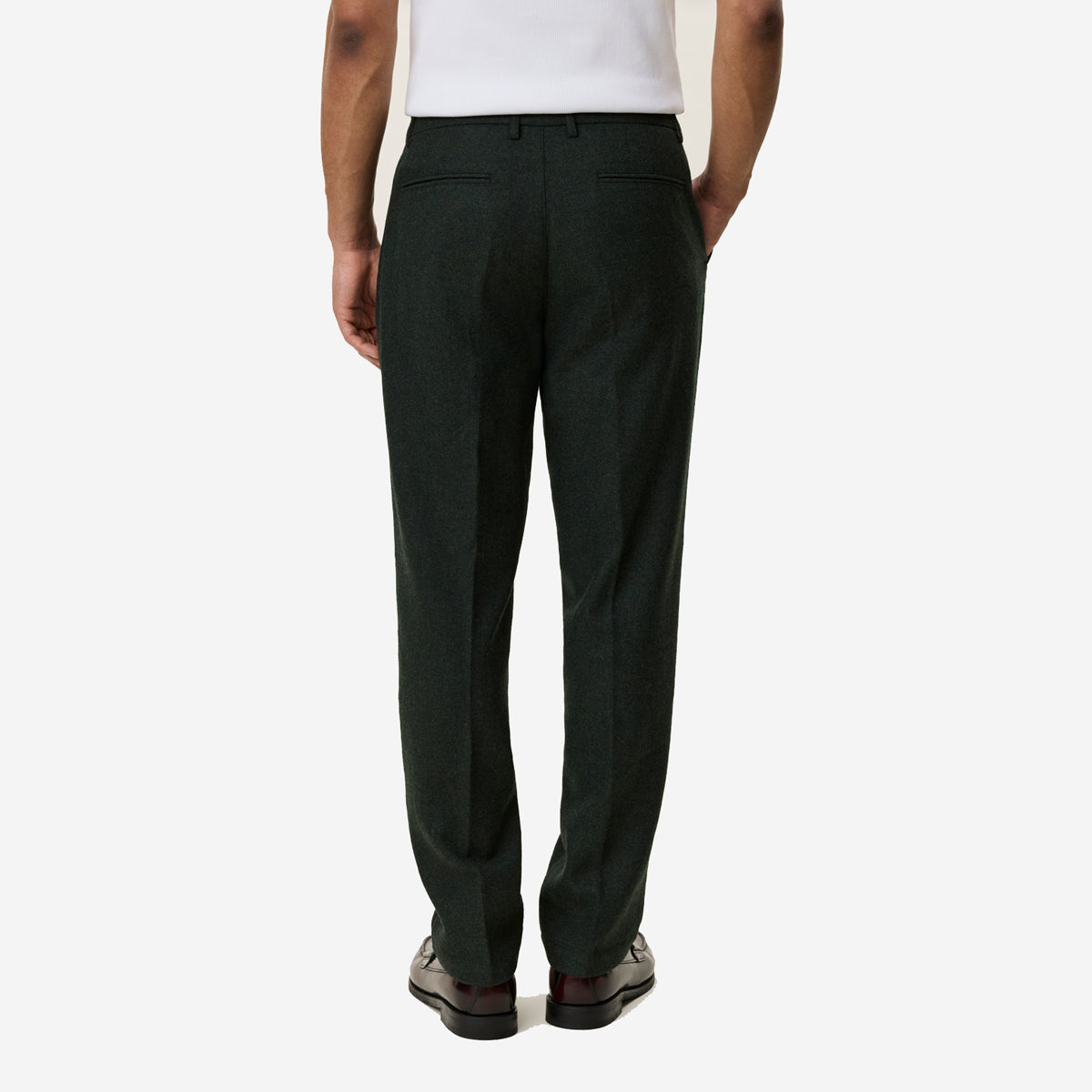 Wool Regular Suit Pants - Rosin Green