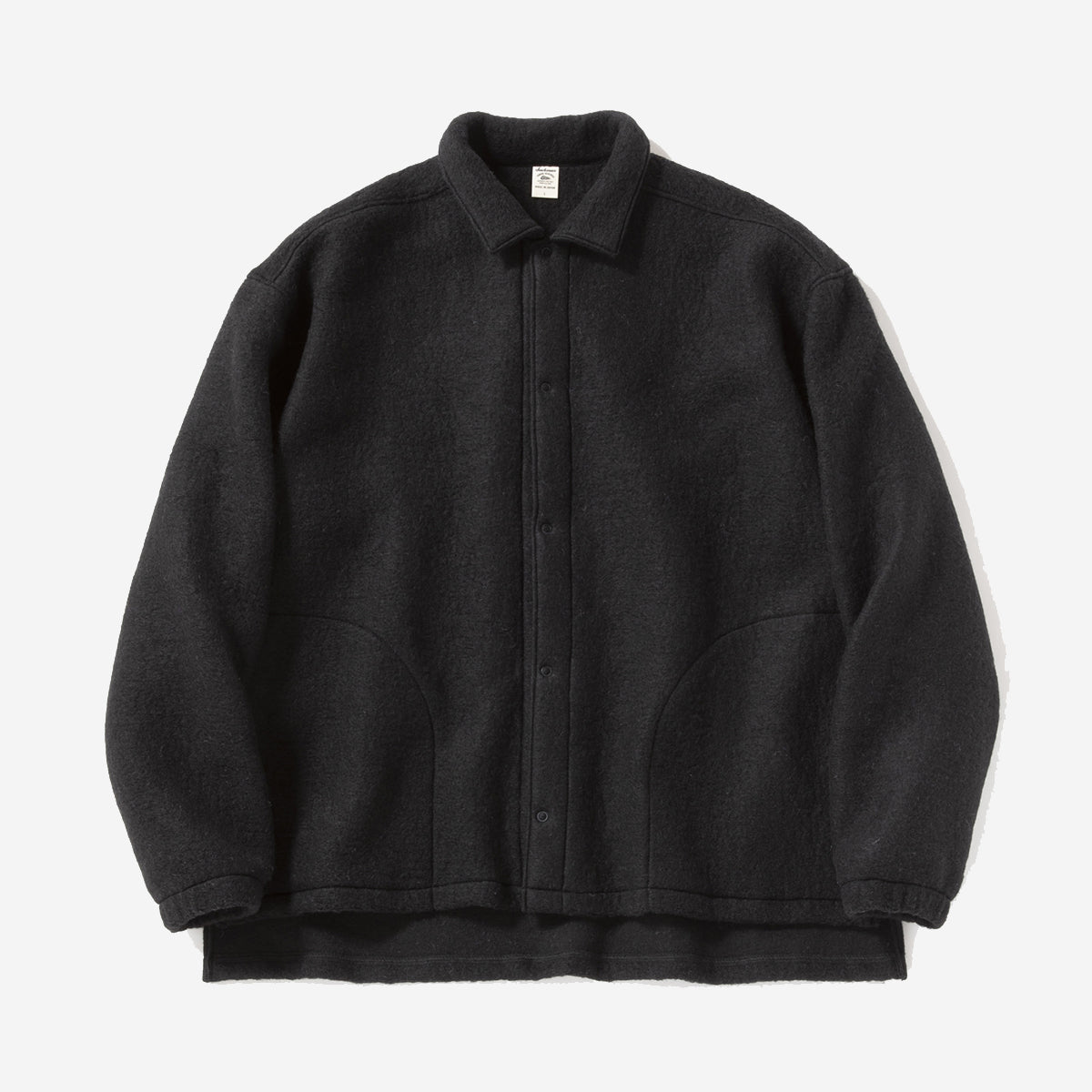 Wool Coach Overshirt - Black