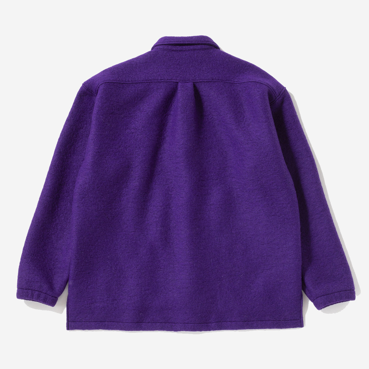 Wool Coach Overshirt - Purple