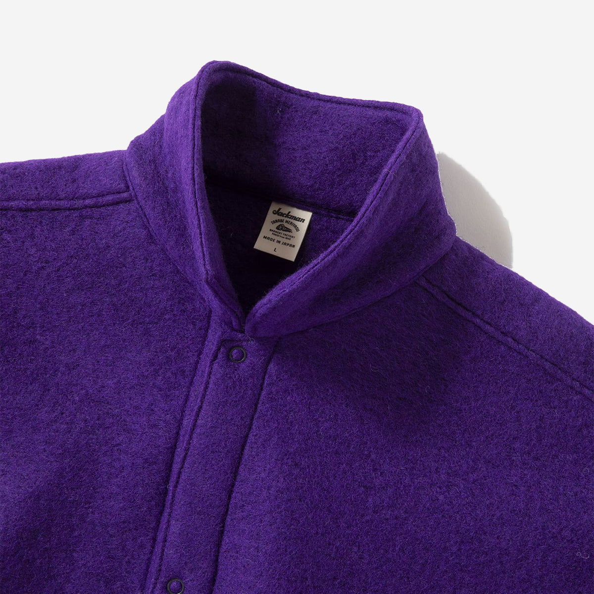 Wool Coach Overshirt - Purple