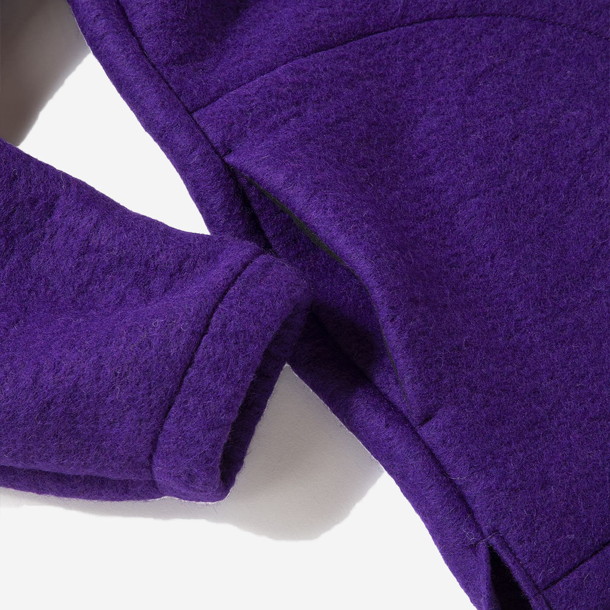 Wool Coach Overshirt - Purple