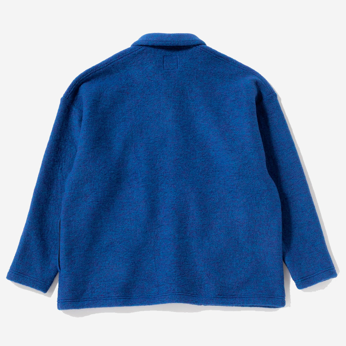 Wool Himo Polo Sweater - Blue Mix