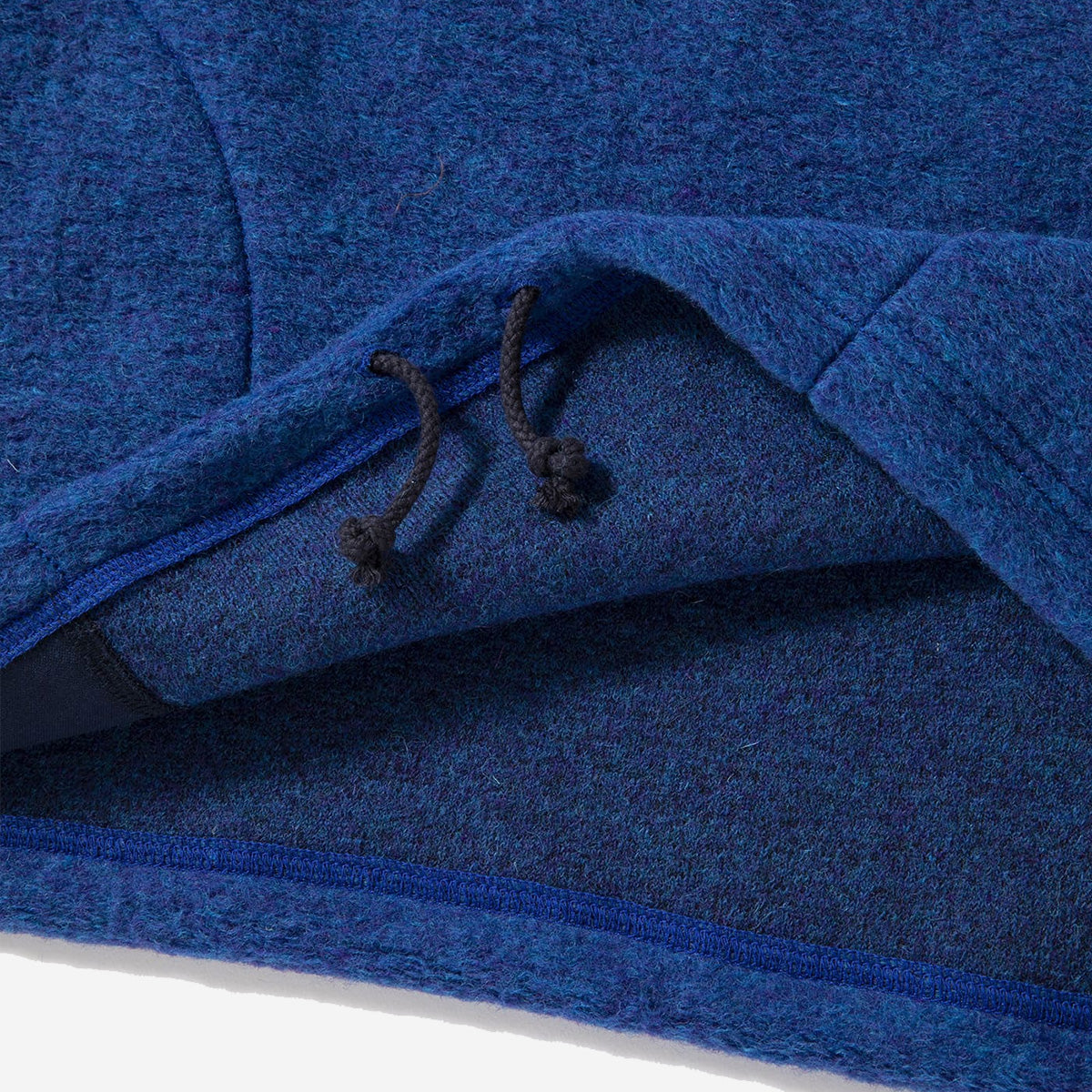 Wool Himo Polo Sweater - Blue Mix