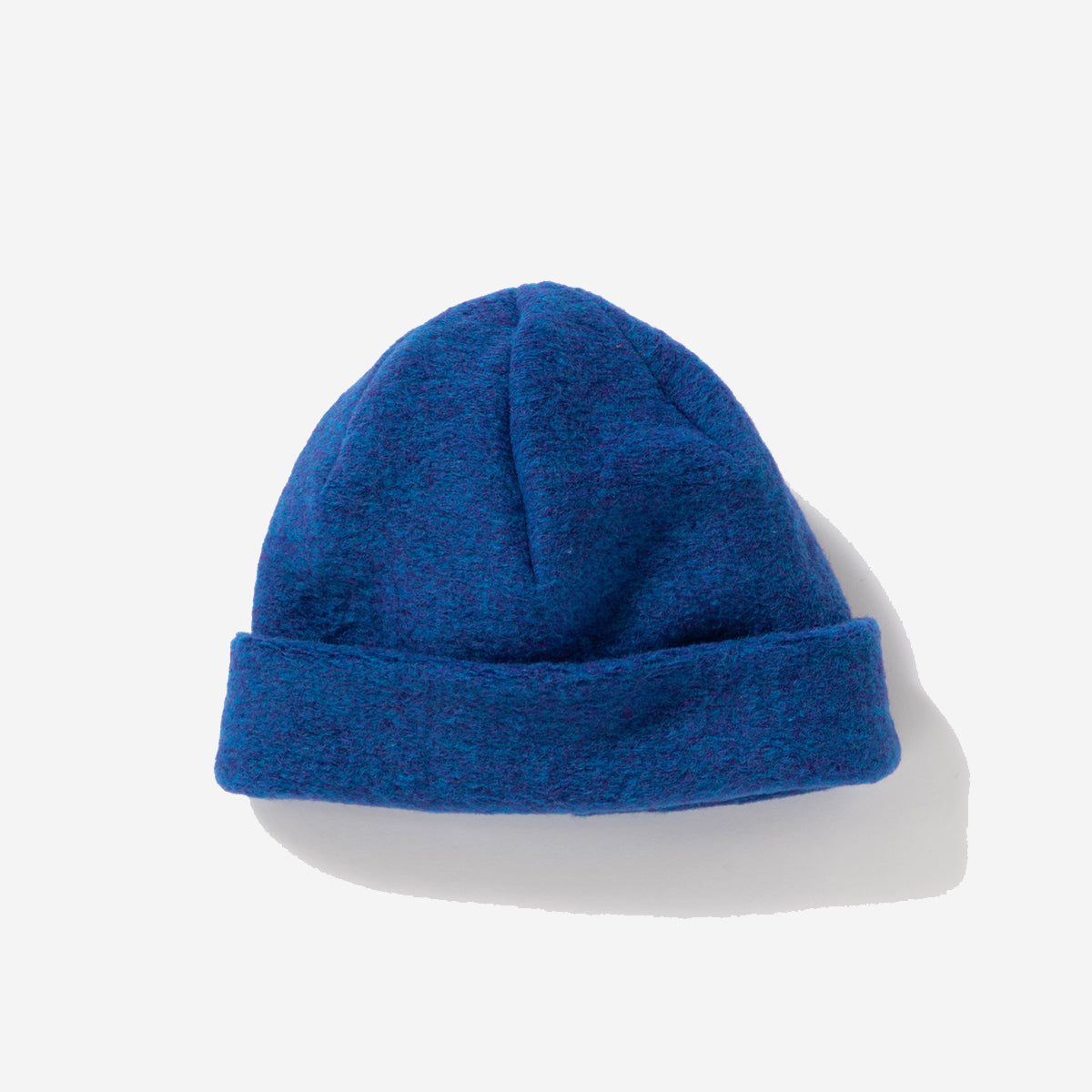 Wool Knit Beanie Cap - Blue Mix