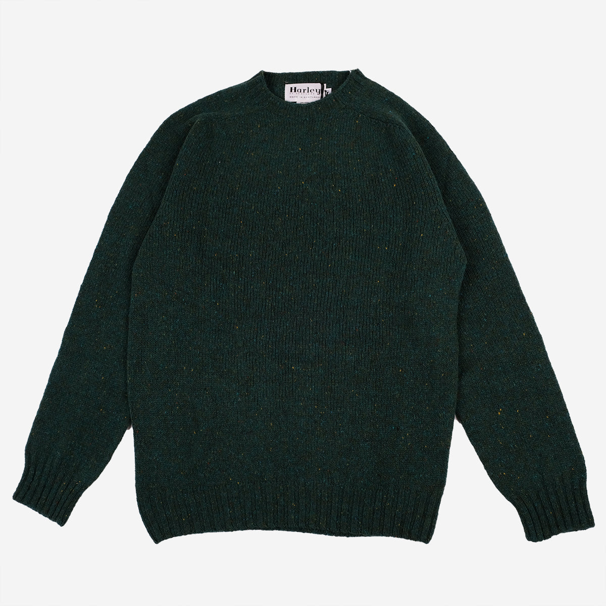 Wool Nep Twist Crew Sweater - Canna