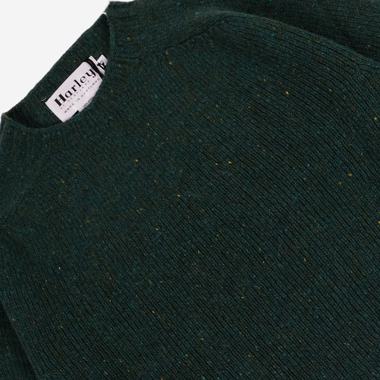 Wool Nep Twist Crew Sweater - Canna