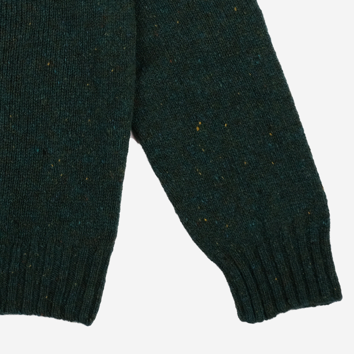 Wool Nep Twist Crew Sweater - Canna