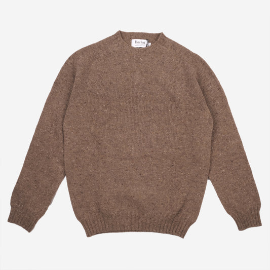 Wool Nep Twist Crew Sweater - Knoydart