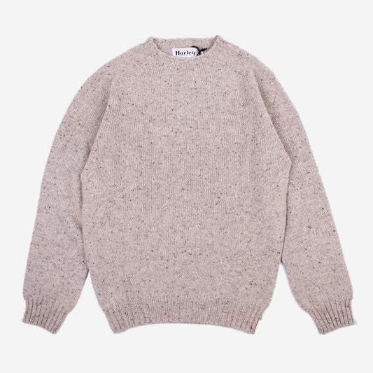Wool Nep Twist Crew Sweater - Mull