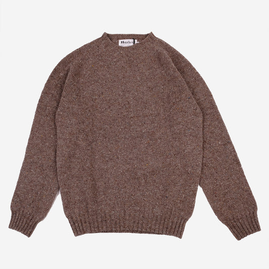 Wool Nep Twist Crew Sweater - Torridon